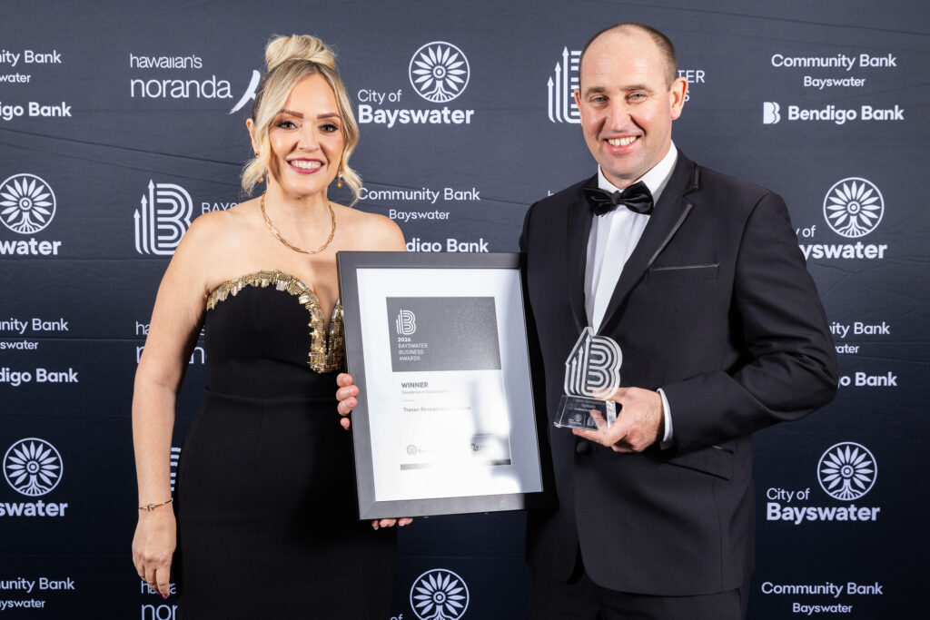 Award presented by City of Bayswater mayor Filomena Piffaretti